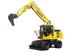 Komatsu ratiniai ekskavatoriai